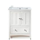 30-in. W Floor Mount White Vanity Set For 3h8-in. Drilling