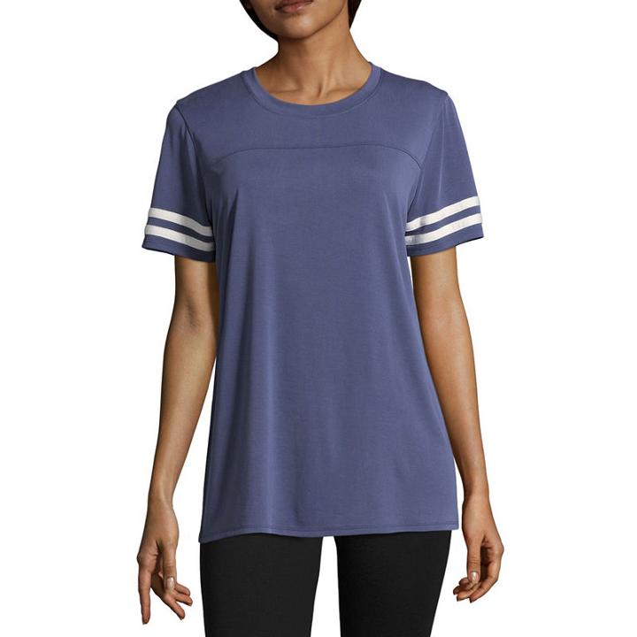 Flirtitude Short Sleeve Varsity T-shirt - Juniors