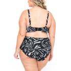 Boutique + Leaf Flounce Swimsuit Top-plus