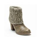 Muk Luks Chris Womens Knit Cuff Ankle Booties