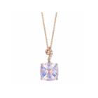 Levian Corp Le Vian Womens Diamond Accent Purple Quartz 14k Gold Pendant Necklace