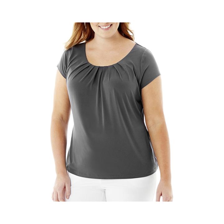 Worthington Essential Short-sleeve T-shirt - Plus