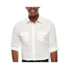 Claiborne Long Sleeve Button-front Shirt