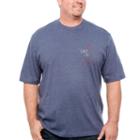 Izod Anchor Print Graphic Tee Short Sleeve Crew Neck T-shirt-big And Tall