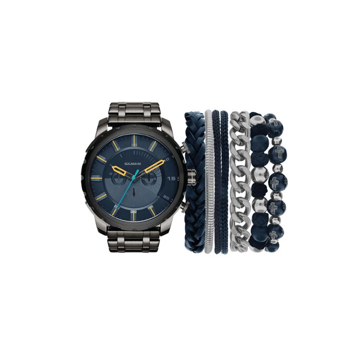 Rocawear Mens Gray Watch Boxed Set-rmst5187s328-102