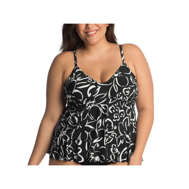 Trimshaper Control Tankini Swimsuit Top-plus