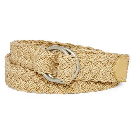 Relic Khaki Braided D-ring Belt