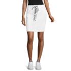 Project Runway Denim Skirt With Lace Up Tape