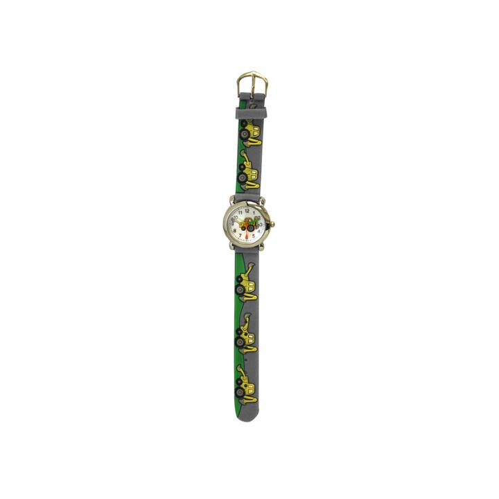 Olivia Pratt Tractor Unisex Gray Strap Watch-17186