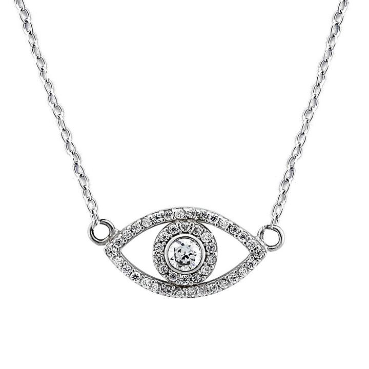 Diamonart Womens 5/8 Ct. T.w. White Cubic Zirconia Pendant Necklace