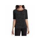 Liz Claiborne Elbow Sleeve Crew Neck T-shirt-womens Talls
