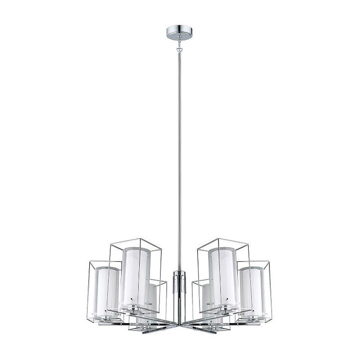 Eglo Loncino I 6 Light 33 Inch Chrome Chandelier Ceiling Light