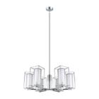 Eglo Loncino I 6 Light 33 Inch Chrome Chandelier Ceiling Light