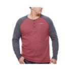 Columbia Long Sleeve Henley Shirt-big And Tall