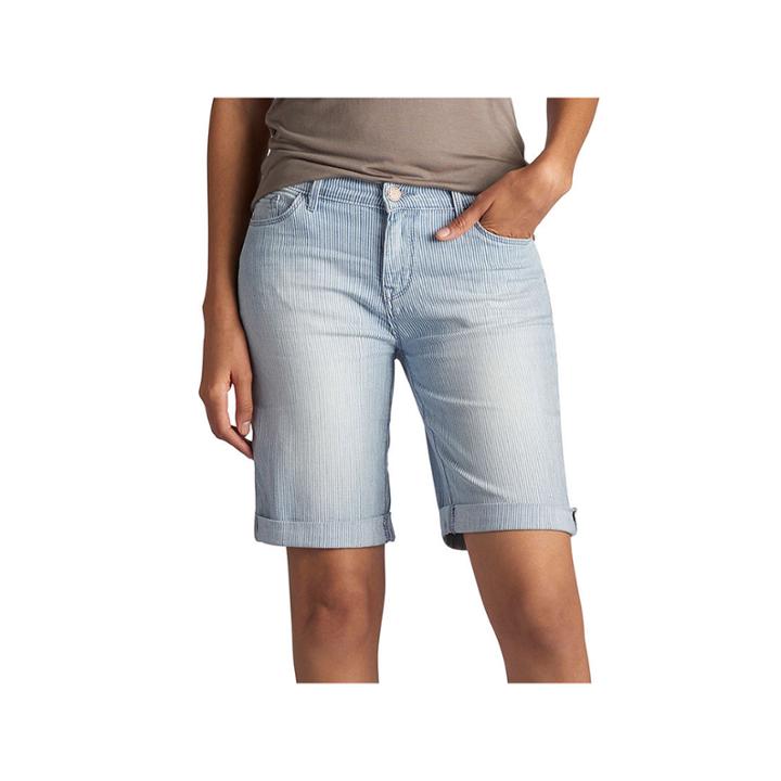 Lee 8 Modern Fit Denim Bermuda Shorts-petites