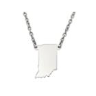 Personalized Sterling Silver Indiana Pendant Necklace