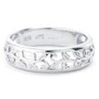 Silver Treasures Sterling Silver Silver Treasures Womens Sterling Silver Band