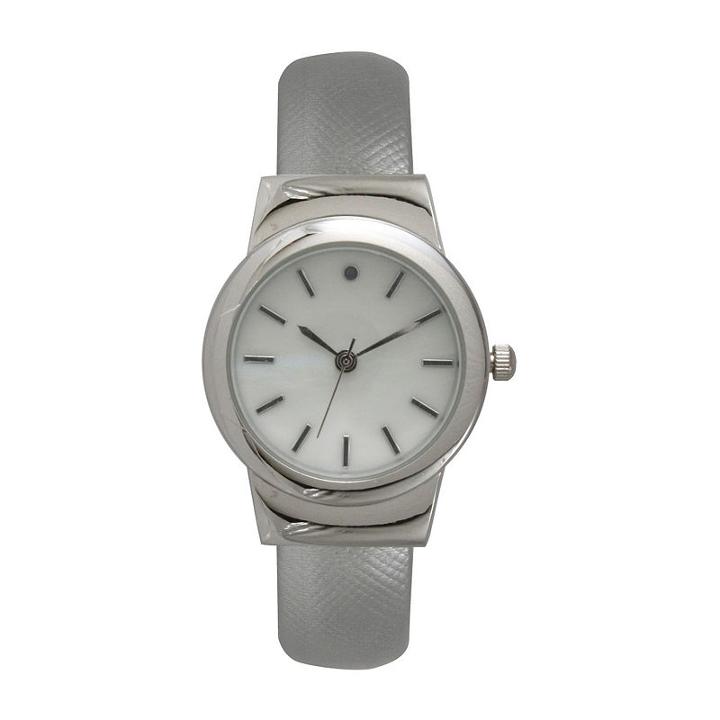 Olivia Pratt Womens Silver Tone Strap Watch-26861silver