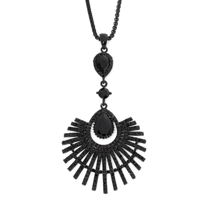 Natasha Modern Crystal Pendant Necklace
