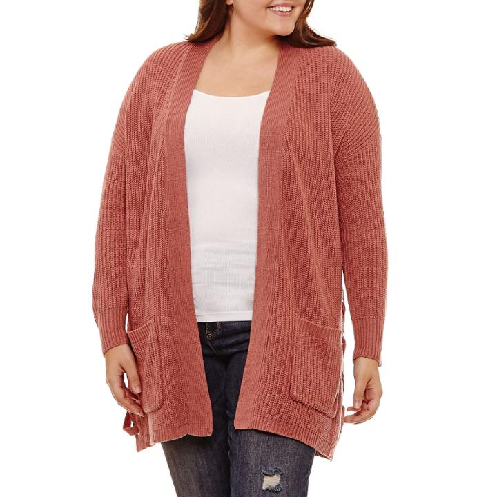 Arizona Lace Up Cardigan- Juniors Plus
