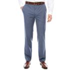 Jf J. Ferrar Texture Stretch Light Blue Ff Pants- Super Slim Fit