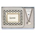 Messages From The Heart By Sandra Magsamen Double-heart Charm Necklace