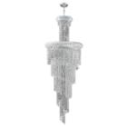 Empire Collection 22 Light Crystal Spiral Cascading Chandelier
