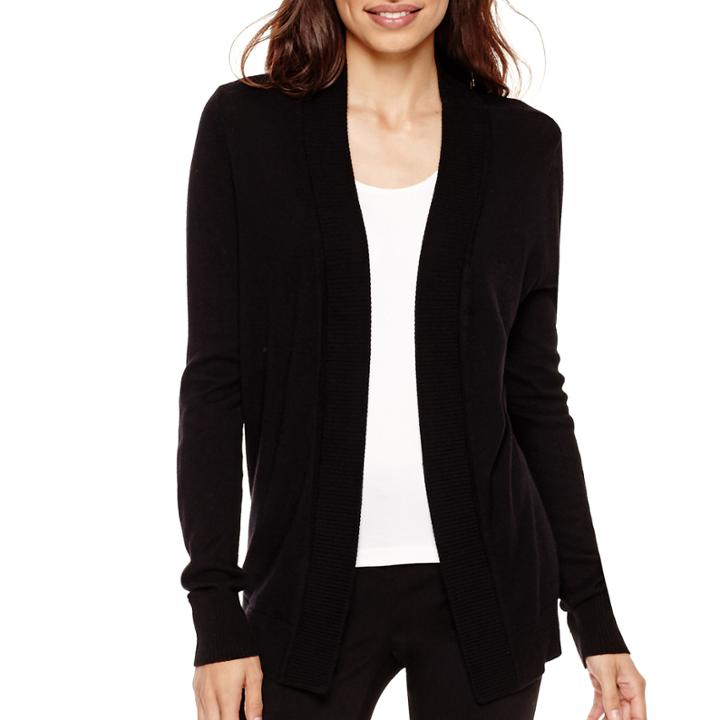 Worthington Long-sleeve Open-front Cardigan - Tall