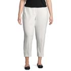 Lark Lane Cote D'azur Double Face Stretch Ankle Pant- Plus