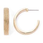 Monet Rose-tone Hoop Earrings