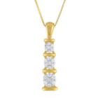 Diamond Blossom Womens 1/5 Ct. T.w. White Diamond 10k Gold Pendant Necklace