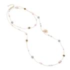 Mixit&trade; Gold-tone Multi Bead Long Illusion Necklace