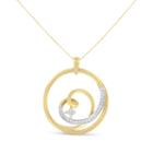 Womens 1/7 Ct. T.w. White Diamond 10k Gold Heart Pendant Necklace