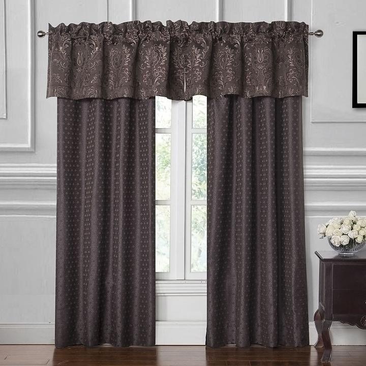 Marquis By Waterford Pierce Chocolate Window Valance