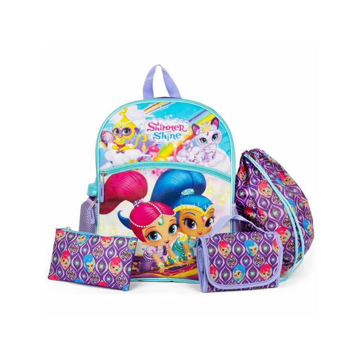 Shimmer And Shine 5pc Backpack Set