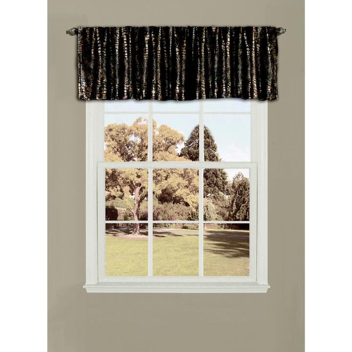 Lush Decor Crocodile Valance Single 18x84