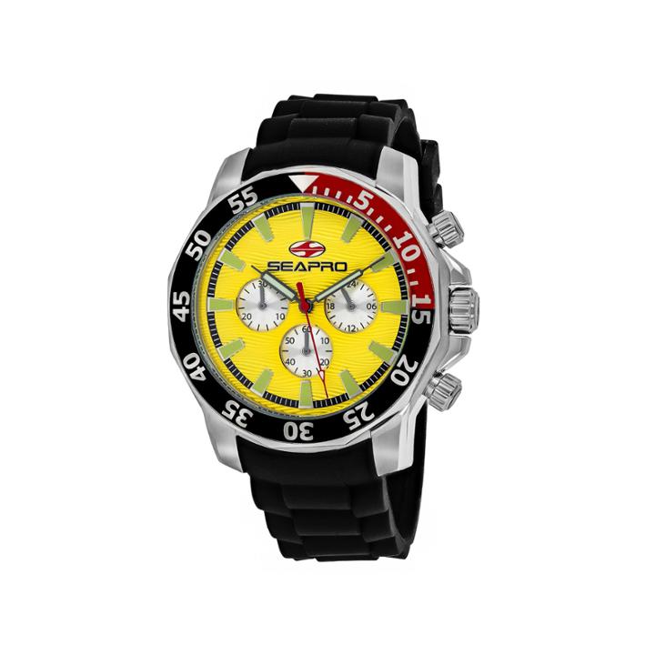 Sea-pro Scuba Explorer Mens Black Strap Watch-sp8333