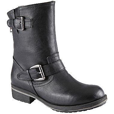 Call It Spring Majestic Motorcyle Boots  Black