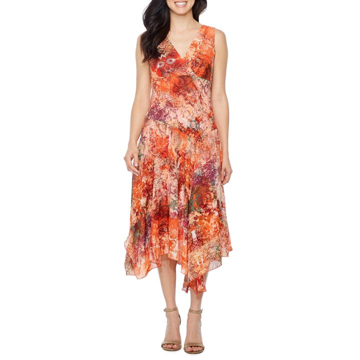Rabbit Design Sleeveless Maxi Dress