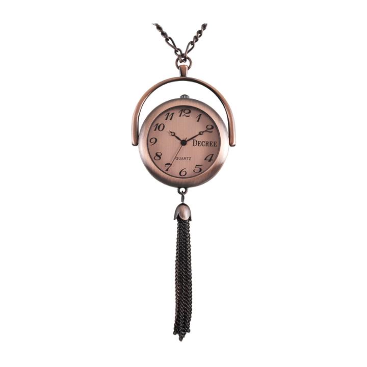 Decree Tassel Pendant Watch Necklace
