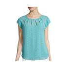 Liz Claiborne Short-sleeve Pleated Tee - Tall