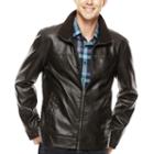 Dockers Faux-leather Banded-bottom Coat