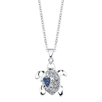 Crystal Sophistication Womens Multi Color Crystal Brass Pendant Necklace