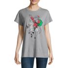 North Pole Trading Co. Santa And Unicorn Graphic T-shirt