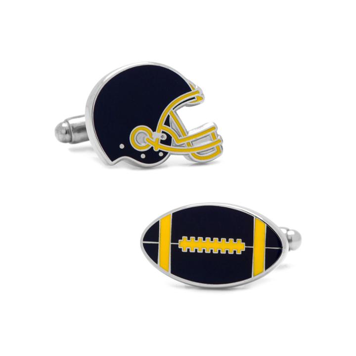 Varsity Football And Helmet Cuff Links