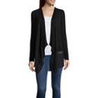 A.n.a Long-sleeve Knit Shirttail Cardigan