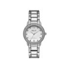 Relic Womens Crystal Silver-tone Bracelet Watch