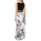 Melrose Short Sleeve Cut Outs Evening Gown
