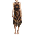 Studio 1 Sleeveless Asymmetric Hem Fit & Flare Dress-petites