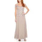 Onyx Nites Sleeveless Cold Shoulder Evening Gown